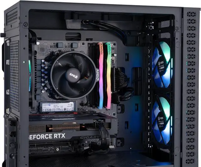 Alt view image 6 of 8 - ABS Cyclone Ruby Gaming PC - Windows 11 - Ryzen 5 7600 - GeForce RTX 4060 Ti 8GB - DLSS 3.5 - AI-Powered Performance - 32GB DDR5 6000MHz - 1TB M.2 NVMe SSD - CR76004060ti