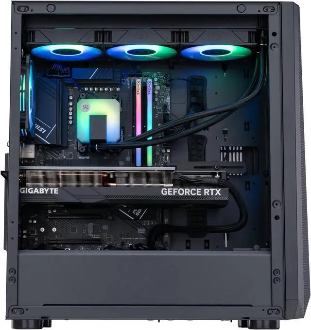 Alt view image 3 of 8 - ABS Kaze Ruby Gaming PC – Windows 11 – Ryzen 7700X – GeForce RTX 4080 Super – DLSS 3.5 - AI-Powered Performance - 32GB DDR5 6000MHz - 1TB M.2 NVMe SSD – KA7700X4080S