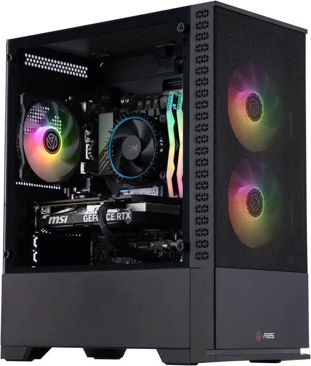Main image of ABS Cyclone Aqua Gaming PC - Windows 11 - Intel i5 14400F - GeForce RTX 4060 - DLSS 3.5 - AI-Powered Performance - 32GB DDR5 6000MHz - 1TB M.2 NVMe SSD - CA14400F4060