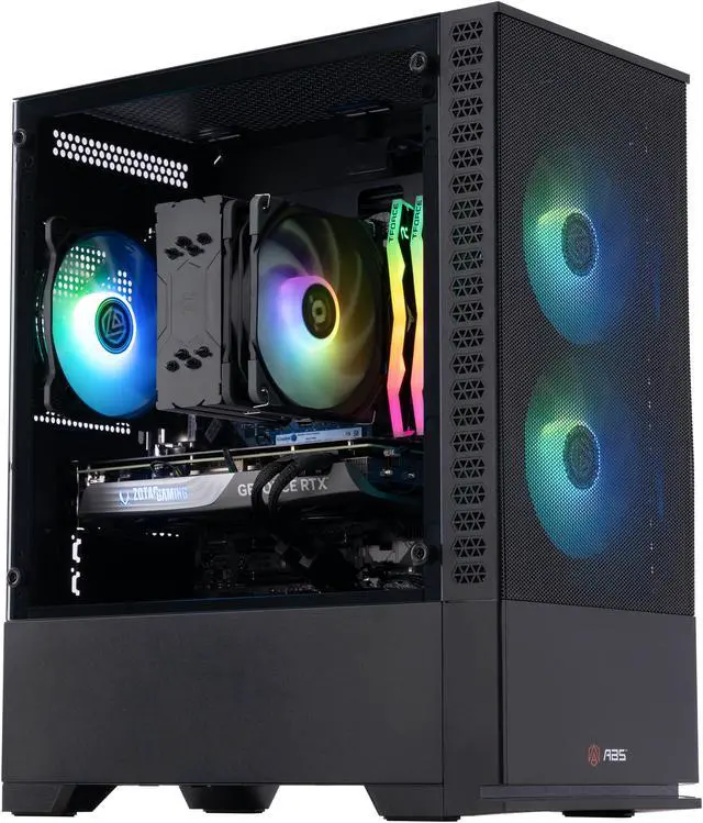 Main image of ABS Cyclone Ruby Gaming PC - Windows 11 - Ryzen 7 7700X - GeForce RTX 4070 Super - DLSS 3.5 - AI-Powered Performance - 32GB DDR5 6000MHz - 1TB M.2 NVMe SSD - CR7700X4070S