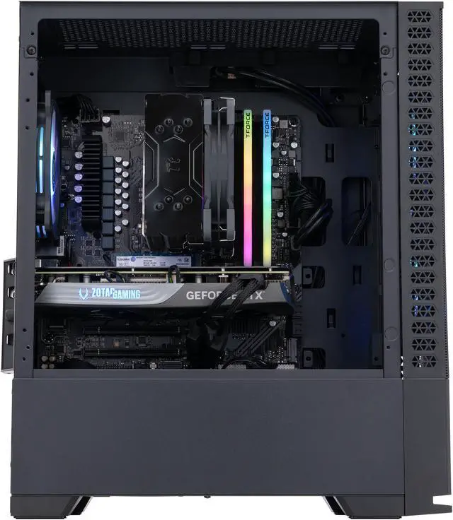 Alt view image 3 of 8 - ABS Cyclone Ruby Gaming PC - Windows 11 - Ryzen 7 7700X - GeForce RTX 4070 Super - DLSS 3.5 - AI-Powered Performance - 32GB DDR5 6000MHz - 1TB M.2 NVMe SSD - CR7700X4070S