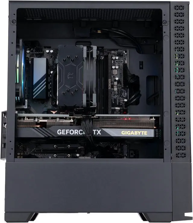 Alt view image 3 of 8 - ABS Cyclone Aqua Gaming PC - Windows 11 - Intel i5 13400F - GeForce RTX 4070 12GB - DLSS 3.5 - AI-Powered Performance - 32GB DDR5 6000MHz - 1TB M.2 NVMe SSD - CA13400F4070