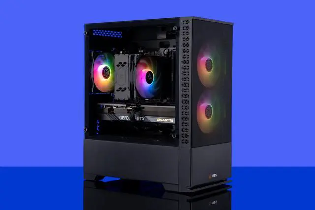 Alt view image 8 of 8 - ABS Cyclone Aqua Gaming PC - Windows 11 - Intel i5 13400F - GeForce RTX 4070 12GB - DLSS 3.5 - AI-Powered Performance - 32GB DDR5 6000MHz - 1TB M.2 NVMe SSD - CA13400F4070