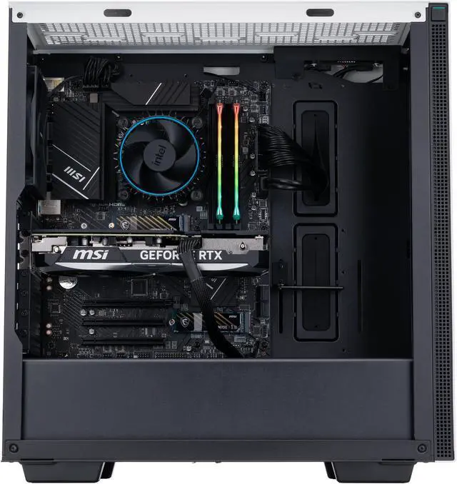 Alt view image 3 of 8 - ABS Vortex Aqua Premium AI PC - Windows 11 Pro - Intel i5 14400F - GeForce RTX 4070 Super - DLSS 3.5 - AI-Powered Performance -32GB DDR5 6000MHz - 1TB M.2 NVMe SSD + 1TB M.2 NVMe SSD -ABSAI14400F4070S