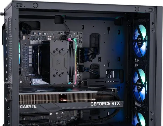 Alt view image 6 of 8 - ABS Kaze Aqua Gaming PC – Windows 11 – Intel i7 14700F – GeForce RTX 4080 Super – DLSS 3.5 - AI-Powered Performance - 32GB DDR5 6000MHz - 1TB M.2 NVMe SSD – KA14700F4080S