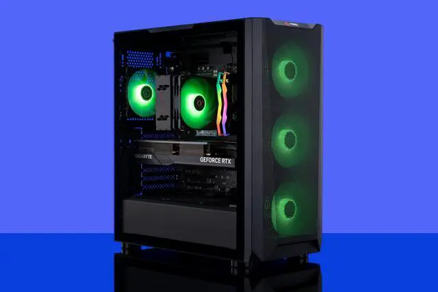 Alt view image 8 of 8 - ABS Kaze Aqua Gaming PC – Windows 11 – Intel i7 14700F – GeForce RTX 4080 Super – DLSS 3.5 - AI-Powered Performance - 32GB DDR5 6000MHz - 1TB M.2 NVMe SSD – KA14700F4080S