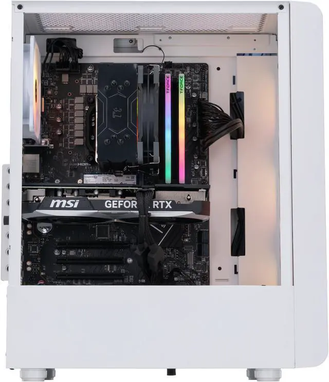 Alt view image 3 of 8 - ABS Stratos Aqua Gaming PC – Windows 11 – Intel i7 14700F – GeForce RTX 4070 Super – DLSS 3 - AI-Powered Performance - 32GB DDR5 6000MHz - 1TB M.2 NVMe SSD – SA14700F4070S2
