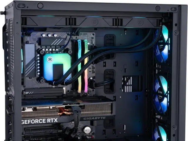 Alt view image 6 of 8 - ABS Kaze Aqua Gaming PC – Windows 11 – Intel i7 14700KF – GeForce RTX 4070 TI Super – DLSS 3 - AI-Powered Performance - 32GB DDR5 6000MHz - 1TB M.2 NVMe SSD – KA14700F4070TIS