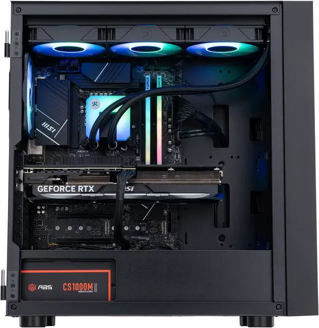 Alt view image 3 of 8 - ABS Eurus Aqua Gaming PC - Windows 11 - Intel i9 14900KF - GeForce RTX 4070 TI Super - DLSS 3.5 - AI-Powered Performance - 32GB DDR5 6000MHz - 1TB M.2 NVMe SSD - EA14900KF4070Ti2