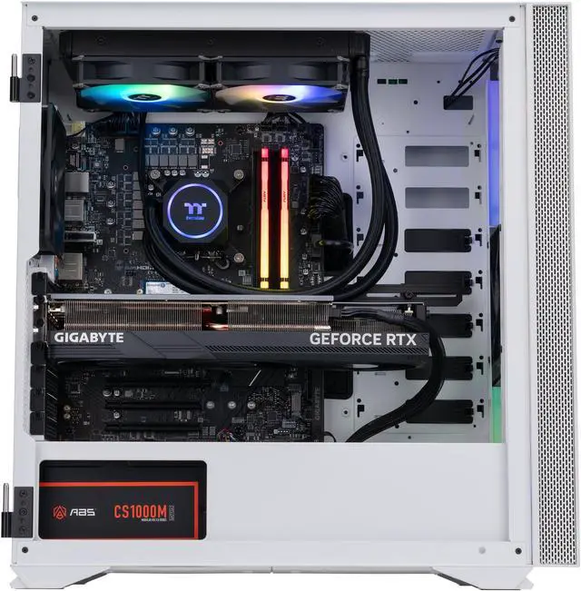 Alt view image 3 of 8 - ABS Vortex-X Aqua Gaming PC – Windows 11 Home - Intel i7 13700KF – GeForce RTX 4080 Super – DLSS 3 - AI-Powered Performance - 32GB DDR5 5600MHz – 1TB M.2 NVMe SSD – ABVXA13700KF4080S