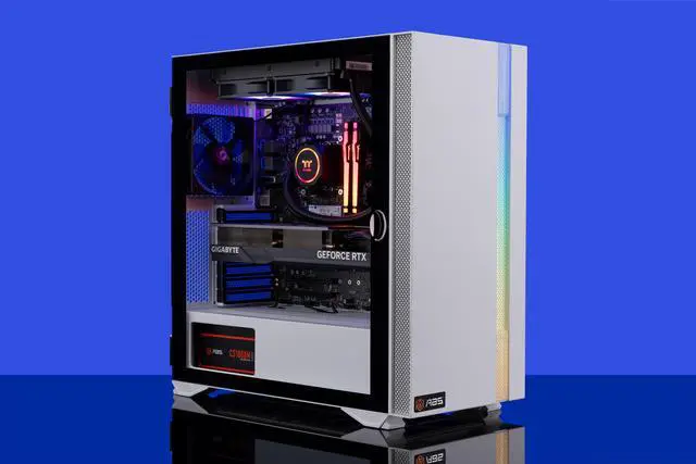Alt view image 8 of 8 - ABS Vortex-X Aqua Gaming PC – Windows 11 Home - Intel i7 13700KF – GeForce RTX 4080 Super – DLSS 3 - AI-Powered Performance - 32GB DDR5 5600MHz – 1TB M.2 NVMe SSD – ABVXA13700KF4080S