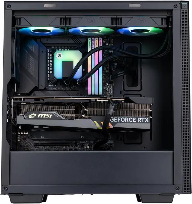 Alt view image 3 of 8 - ABS Vortex Aqua Pro AI PC - Windows 11 Pro - Intel i9 14900KF - GeForce RTX 4090 - DLSS 3 - AI-Powered Performance - 128GB DDR5 6000MHz - 2x2TB M.2 NVMe SSD - ABSAI14900KF40902