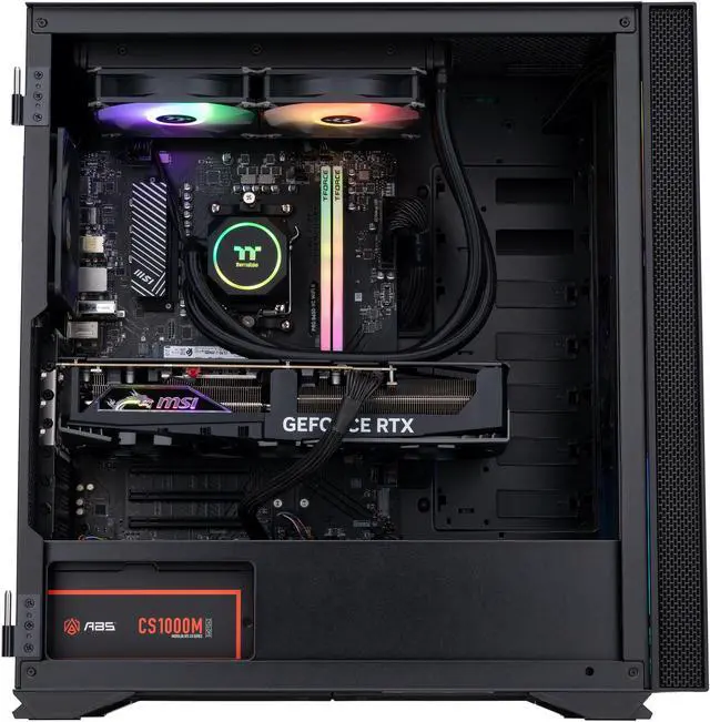 Alt view image 3 of 8 - ABS Vortex-X Ruby Gaming PC - Windows 11 Home - Ryzen 7 7700X - GeForce RTX 4080 Super - DLSS 3.5 - AI-Powered Performance - 32GB DDR5 6000MHz - 1TB M.2 NVMe SSD - VXR7700X4080S