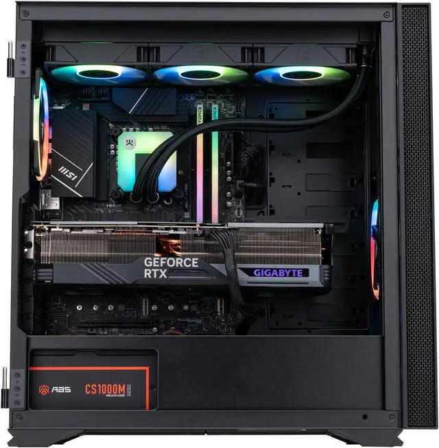 Alt view image 3 of 8 - ABS Vortex-X Aqua High Performance Gaming PC - Windows 11 - Intel i9 14900KF - GeForce RTX 4090 - DLSS 3.5 - AI-Powered Performance - 32GB DDR5 6000MHz - 2TB M.2 NVMe SSD - VXA14900KF4090