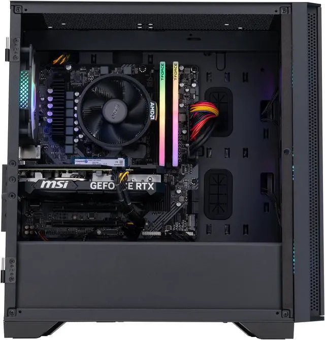 Alt view image 3 of 8 - ABS Aquilon Ruby Gaming PC – Windows 11 – AMD Ryzen 7600 – GeForce RTX 4060 Ti 8GB – DLSS 3.5 - AI-Powered Performance - 32GB DDR5 6000MHz - 1TB M.2 NVMe SSD – AR76004060ti