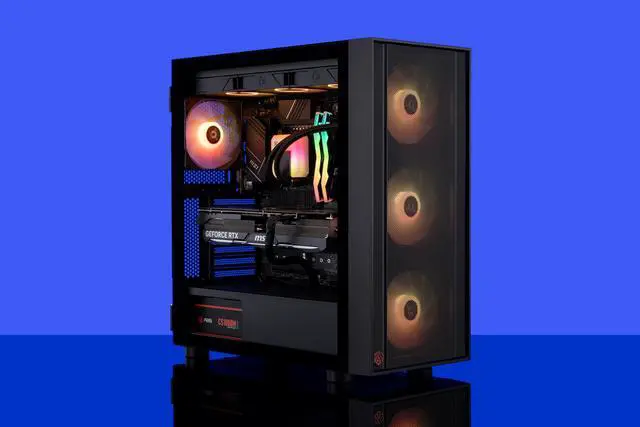 Alt view image 8 of 8 - ABS Eurus Aqua Gaming PC – Windows 11 - Intel Core i9 14900KF – GeForce RTX 4080 Super – DLSS 3.5 - AI-Powered Performance - 32GB DDR5 6000MHz - 2TB M.2 NVMe SSD – EA14900KF4080S