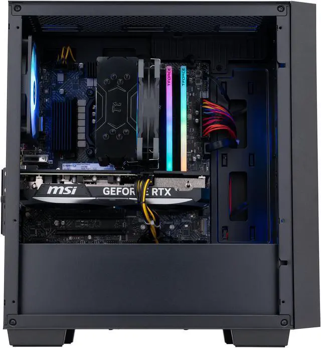 Alt view image 3 of 8 - ABS Orkan Aqua Gaming PC - Windows 11 - Intel i7 14700F - GeForce RTX 4070 - DLSS 3.5 - AI-Powered Performance - 32GB DDR5 6000MHz - 1TB M.2 NVMe SSD - OA14700F4070