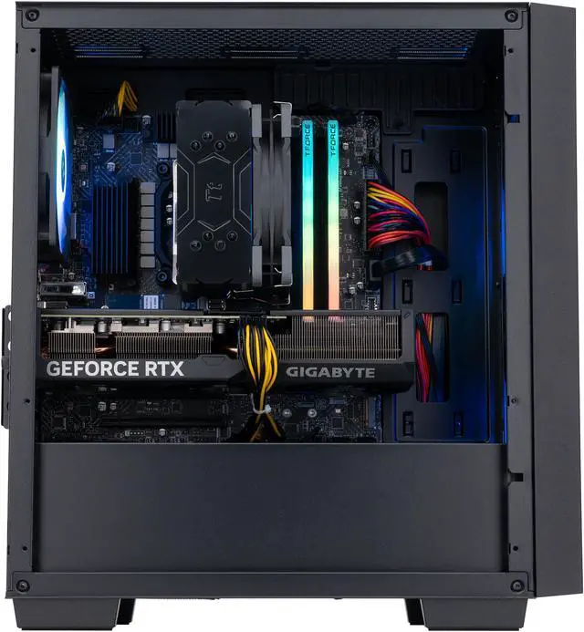 Alt view image 3 of 8 - ABS Orkan Aqua Gaming PC - Windows 11 - Intel i5 13400F - GeForce RTX 4070 - DLSS 3.5 - AI-Powered Performance - 32GB DDR5 6000MHz - 1TB M.2 NVMe SSD - OA13400F4070