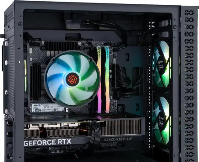 Alt view image 6 of 8 - ABS Cyclone Aqua Gaming PC - Intel i5 14400F - GeForce RTX 4070 - DLSS 3.5 - AI-Powered Performance - 32GB DDR5 6000MHz - 1TB M.2 NVMe SSD - CA14400F4070