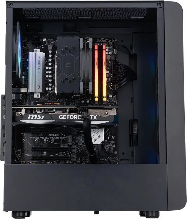 Alt view image 3 of 8 - ABS Stratos Ruby Gaming PC - Windows 11 - Ryzen 5 7600X - GeForce RTX 4070 - DLSS 3.5 - AI-Powered Performance - 16GB DDR5 5600MHz - 1TB M.2 NVMe SSD - SR7600X4070