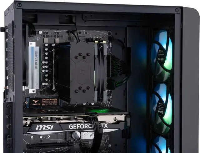 Alt view image 6 of 8 - ABS Stratos Ruby Gaming PC - Windows 11 - Ryzen 5 7600X - GeForce RTX 4070 - DLSS 3.5 - AI-Powered Performance - 16GB DDR5 5600MHz - 1TB M.2 NVMe SSD - SR7600X4070