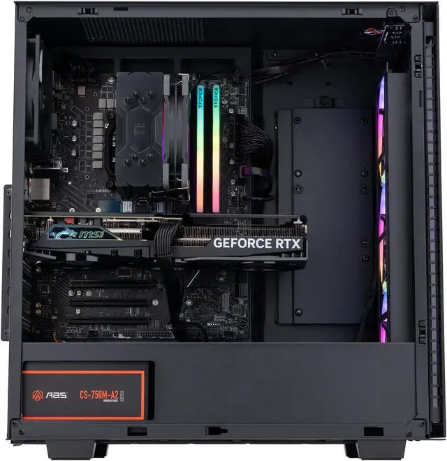 Alt view image 3 of 8 - ABS Tempest Aqua High Performance Gaming PC – Intel i7 14700F - GeForce RTX 4070 Ti Super – DLSS 3.5 - AI-Powered Performance - 32GB DDR5 6000MHz - 1TB M.2 NVMe SSD – TA14700F4070TIS