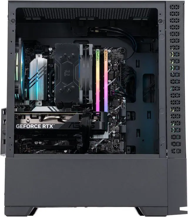 Alt view image 3 of 8 - ABS Cyclone Aqua Gaming PC Powered by Asus - Windows 11 - Intel i7 14700F - GeForce RTX 4060 - DLSS 3.5 - AI-Powered Performance - 32GB DDR5 6000MHz - 1TB M.2 NVMe SSD - CA14700F4060