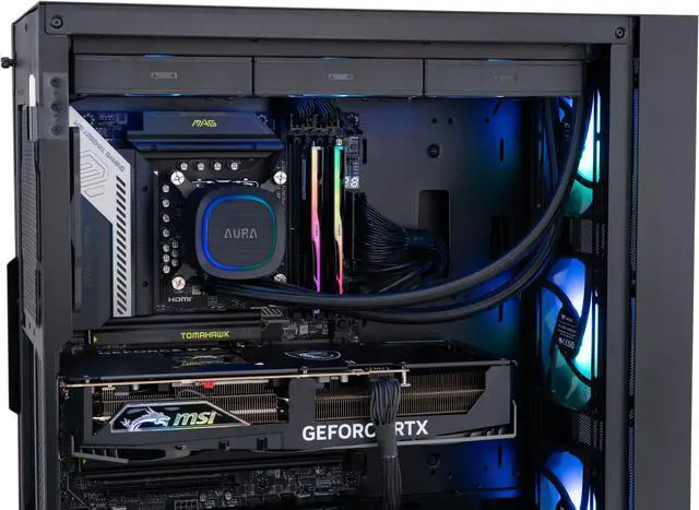 Alt view image 6 of 8 - ABS Eurus Aqua Gaming PC – Windows 11 - Intel Core Ultra 9 285K – GeForce RTX 4080 Super – DLSS 3.5 - AI-Powered Performance - 32GB DDR5 7200MHz - 2TB NVMe SSD – EA285K4080S