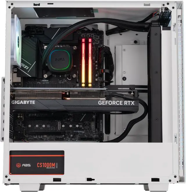 Alt view image 3 of 8 - ABS Tempest Aqua Gaming PC - Windows 11 - Intel i9 14900KF – GeForce RTX 4080  Super - DLSS 3.5 - AI-Powered Performance - 32GB DDR5 5600MHz - 2TB M.2 NVMe SSD - TA14900KF4080S2