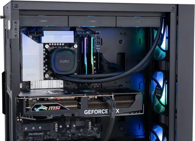 Alt view image 6 of 8 - ABS Eurus Aqua Gaming PC – Windows 11 - Intel Core Ultra 7 265KF – GeForce RTX 4080 Super – DLSS 3.5 - AI-Powered Performance - 32GB DDR5 7200MHz - 2TB NVMe SSD – EA265K4080S