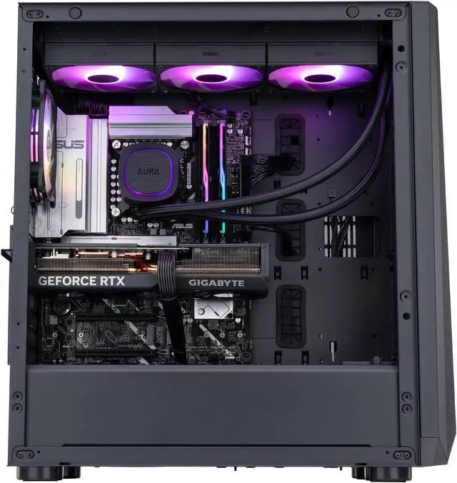 Alt view image 3 of 8 - ABS Kaze Aqua Gaming PC – Windows 11 - Intel Core Ultra 7 265KF – GeForce RTX 4070 TI Super – DLSS 3.5 - AI-Powered Performance - 32GB DDR5 7200MHz - 2TB NVMe SSD – KA265K4070TIS