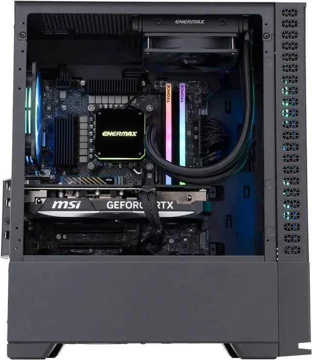 Alt view image 3 of 8 - ABS Cyclone Aqua Gaming PC - Windows 11 - Intel i7 14700F - GeForce RTX 4070 Super 12G - DLSS 3.5 - AI-Powered Performance - 32GB DDR5 5600MHz - 2TB M.2 NVMe SSD - CA14700F4070S