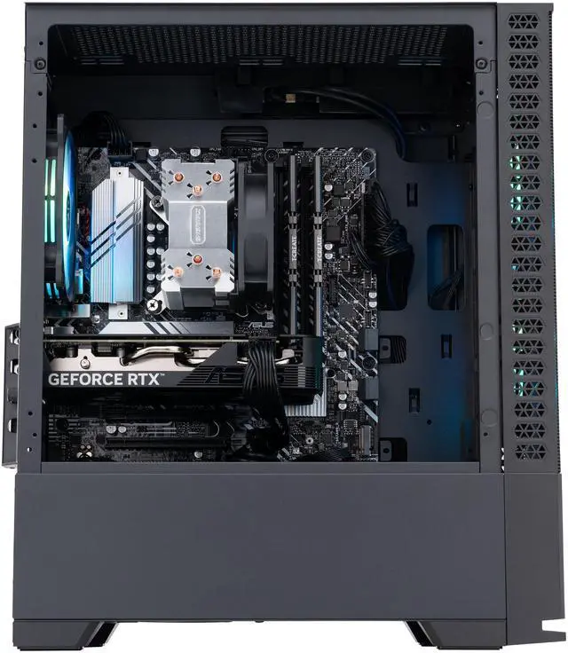 Alt view image 4 of 9 - ABS Cyclone Aqua Gaming PC Powered by Asus - Windows 11 - Intel i5 13400F - GeForce RTX 4060 8GB - DLSS 3 - AI-Powered Performance - 32GB DDR4 3200MHz - 1TB M.2 NVMe SSD - CA13400F40602