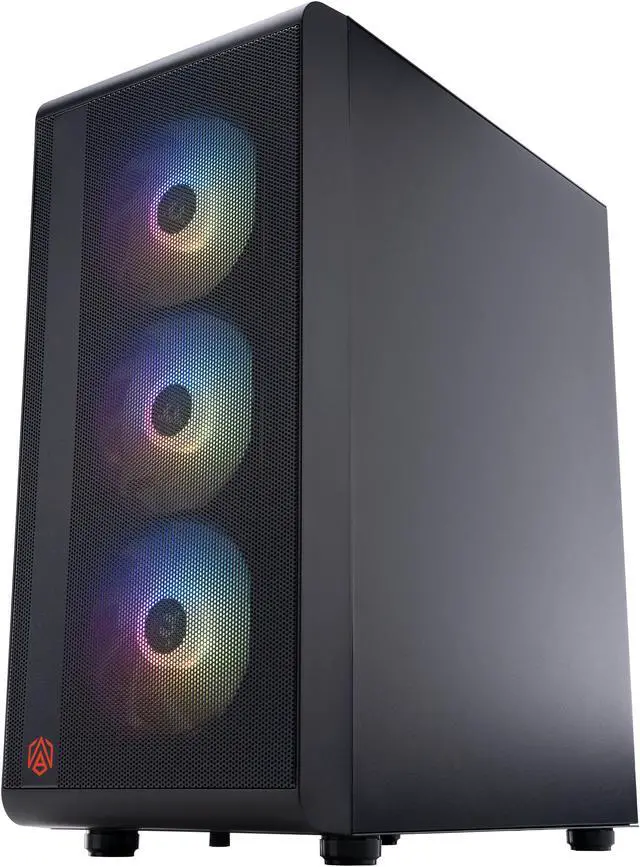 Alt view image 8 of 9 - ABS Stratos Obsidian Gaming PC - Windows 11 Home - Intel i5 14400F - GeForce 4070 Super - DLSS 3.5 - AI-Powered Performance - 32GB DDR5 6000MHz - 1TB M.2 NVMe SSD - SA14400F4070S2