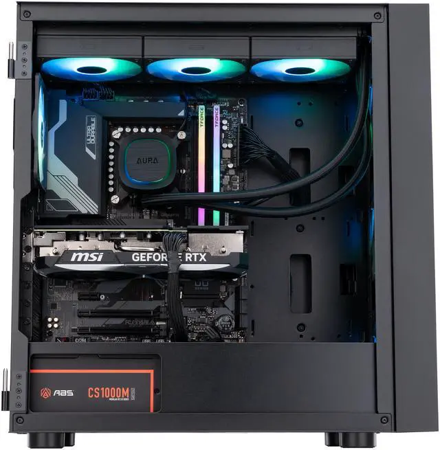 Alt view image 4 of 9 - ABS Eurus Aqua Gaming PC - Windows 11 Home - Intel i9 14900KF - GeForce RTX 4070 Ti SUPER 16G - DLSS 3.5 - AI-Powered Performance - 32GB DDR5 6000MHz - 1TB M.2 NVMe SSD - EA14900KF4070TIS