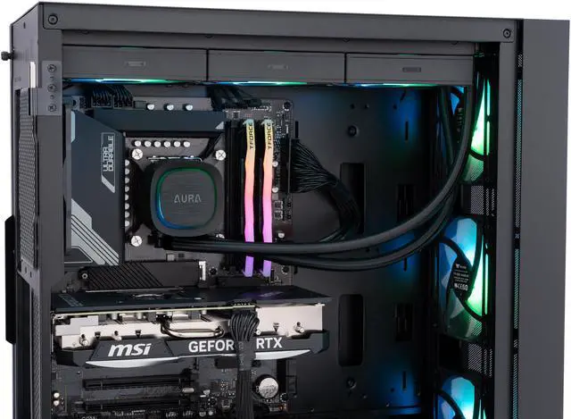 Alt view image 7 of 9 - ABS Eurus Aqua Gaming PC - Windows 11 Home - Intel i9 14900KF - GeForce RTX 4070 Ti SUPER 16G - DLSS 3.5 - AI-Powered Performance - 32GB DDR5 6000MHz - 1TB M.2 NVMe SSD - EA14900KF4070TIS
