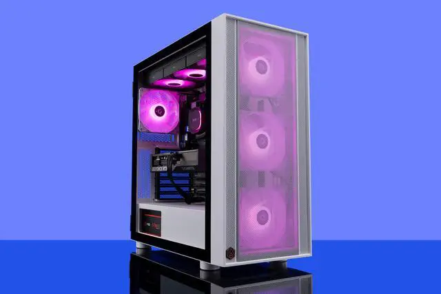 Alt view image 8 of 8 - ABS Eurus Aqua Gaming PC - Intel i9 14900KF - GeForce RTX 4070 - DLSS 3.5 - AI-Powered Performance - 32GB DDR5 6000MHz - 2TB M.2 NVMe SSD - EA14900KF4070
