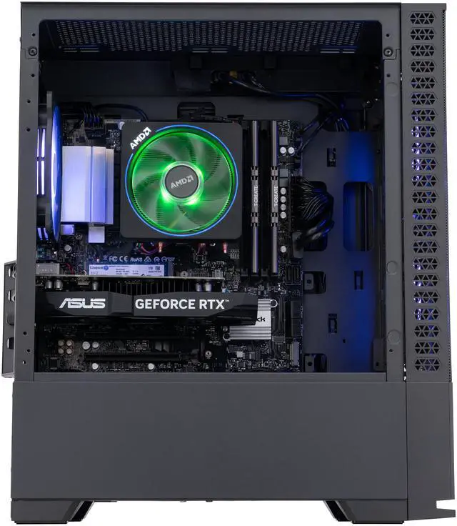 Alt view image 3 of 8 - ABS Cyclone Gaming PC - Windows 11 Home - AMD Ryzen 7 5700 - RTX 3050 6GB - DLSS 2 - AI-Powered Performance - 32GB DDR4 3200MHz - 1TB M.2 NVMe SSD - CR57003050