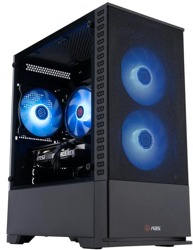 Alt view image 2 of 9 - ABS Cyclone Aqua Gaming PC - Windows 11 Home - Intel Core i5-14400F - GeForce RTX 4060 - DLSS 3 - AI-Powered Performance - 32GB DDR4 3200 - 1TB M.2 NVMe SSD - CA14400F40602