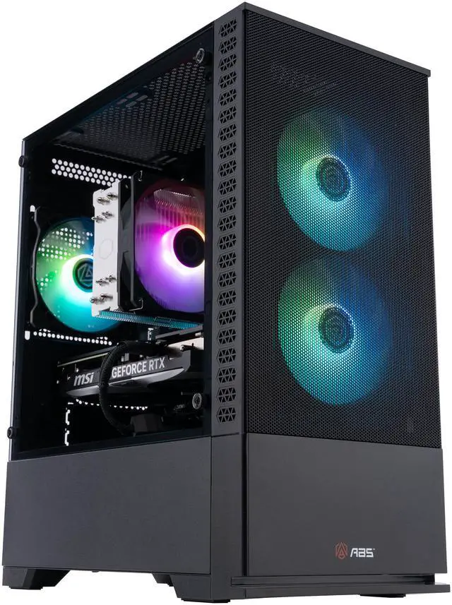 Alt view image 2 of 9 - ABS Cyclone Ruby Gaming PC - Windows 11 Home - AMD Ryzen 7 7700X - GeForce RTX 4070 SUPER - DLSS 3 - AI-Powered Performance - 32GB DDR5 6000 - 1TB M.2 NVMe SSD - CR7700X4070S3