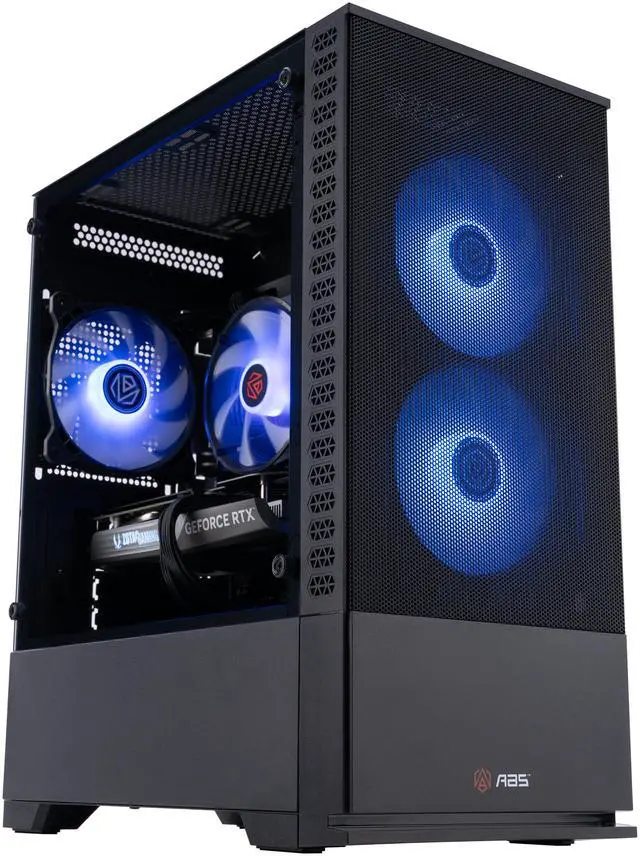 Alt view image 2 of 9 - ABS Cyclone Aqua Gaming PC - Windows 11 Home - Intel Core i5-12400F - GeForce RTX 4060 - DLSS 3 - AI-Powered Performance - 32GB DDR4 3200 - 1TB M.2 NVMe SSD - CA12400F4060