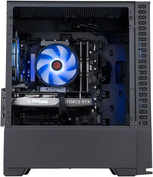Alt view image 4 of 9 - ABS Cyclone Aqua Gaming PC - Windows 11 Home - Intel Core i5-12400F - GeForce RTX 4060 - DLSS 3 - AI-Powered Performance - 32GB DDR4 3200 - 1TB M.2 NVMe SSD - CA12400F4060