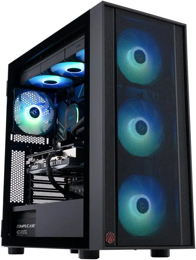 Alt view image 2 of 9 - ABS Eurus Aqua Gaming PC - Windows 11 Home - Intel Core i9-14900KF - GeForce RTX 4070 Ti SUPER - DLSS 3 - AI-Powered Performance - 32GB DDR5 6000 - 1TB M.2 NVMe SSD - EA14900KF4070TIS2