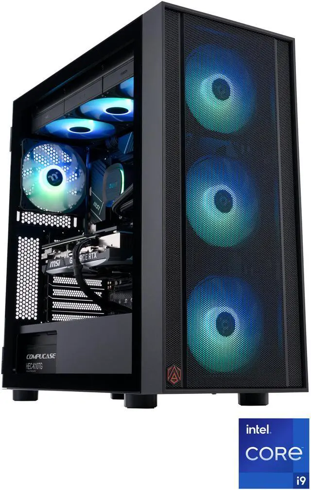 Main image of ABS Eurus Aqua Gaming PC - Windows 11 Home - Intel Core i9-14900KF - GeForce RTX 4070 Ti SUPER - DLSS 3 - AI-Powered Performance - 32GB DDR5 6000 - 1TB M.2 NVMe SSD - EA14900KF4070TIS2