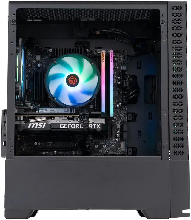 Alt view image 4 of 9 - ABS Cyclone Aqua Gaming PC - Windows 11 - Intel Core i5-14400F - GeForce RTX 4060 - DLSS 3 - AI-Powered Performance - 32GB DDR5 6000MHz - 1TB M.2 NVMe SSD - CA14400F40603