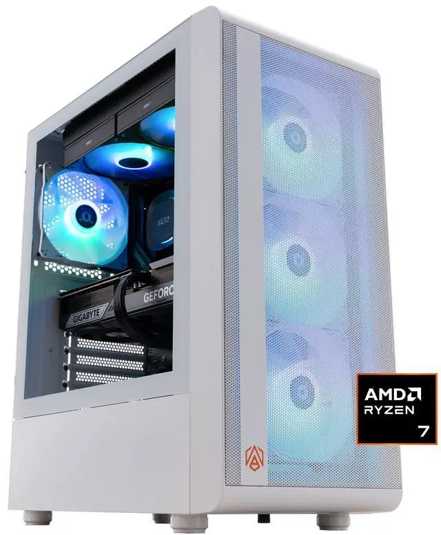 Main image of ABS Stratos Ruby Gaming PC - Windows 11 Home - AMD Ryzen 7 9800X3D - GeForce RTX 5070Ti - DLSS 4 - AI-Powered Performance - 32GB DDR5 5600 - 2TB M.2 NVMe SSD - SR9800X3D5070TI