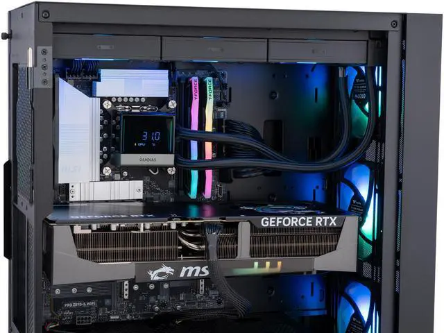 Alt view image 7 of 9 - ABS Eurus Aqua Gaming PC - Windows 11 Home - Intel Core Ultra 9-285K - GeForce RTX 5090 - DLSS 4 - AI-Powered Performance - 64GB DDR5 6000 - 2TB M.2 NVMe SSD - EA285K5090