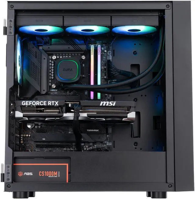 Alt view image 4 of 8 - ABS Eurus Aqua Gaming PC - Windows 11 Home - Intel i9-14900KF - GeForce RTX 5080 16GB - DLSS 4 - AI-Powered Performance - 32GB DDR5 6000 - 2TB M.2 NVMe SSD - EA14900KF5080