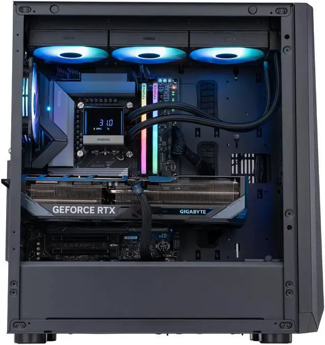 Alt view image 4 of 9 - ABS Eurus Aqua Gaming PC - Windows 11 Home - Intel Core Ultra 9-285K - GeForce RTX 5080 - DLSS 4 - AI-Powered Performance - 32GB DDR5 6000 - 2TB M.2 NVMe SSD - EA285K5080