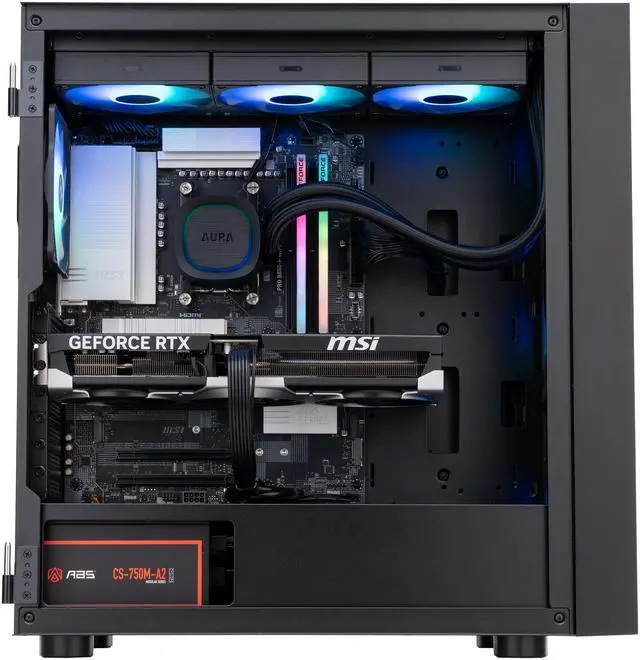 Alt view image 4 of 8 - ABS Stratos Ruby Gaming PC - Windows 11 Home - AMD Ryzen 7 9800X3D - GeForce RTX 5070 TI - DLSS 4 - AI-Powered Performance - 32GB DDR5 6000 - 2TB M.2 NVMe SSD - ER9800X3D5070TI